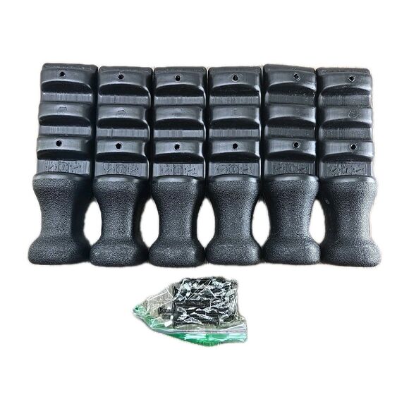 Set of 6 Sleep Number Modular Base Leg Parts 118128 with Hardware Plastic - Picture 1 of 6